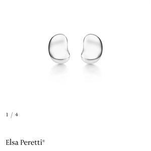 Tiffany Designs Silver Bean Earrings
